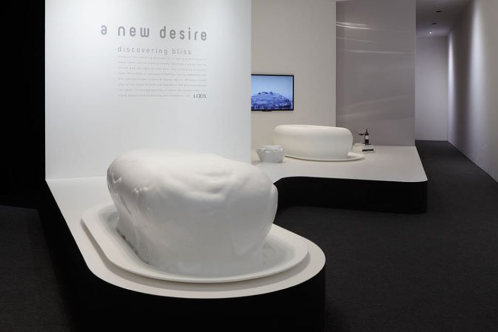 Kenya Hara: Foam SPA for LIXIL, Milan 2012