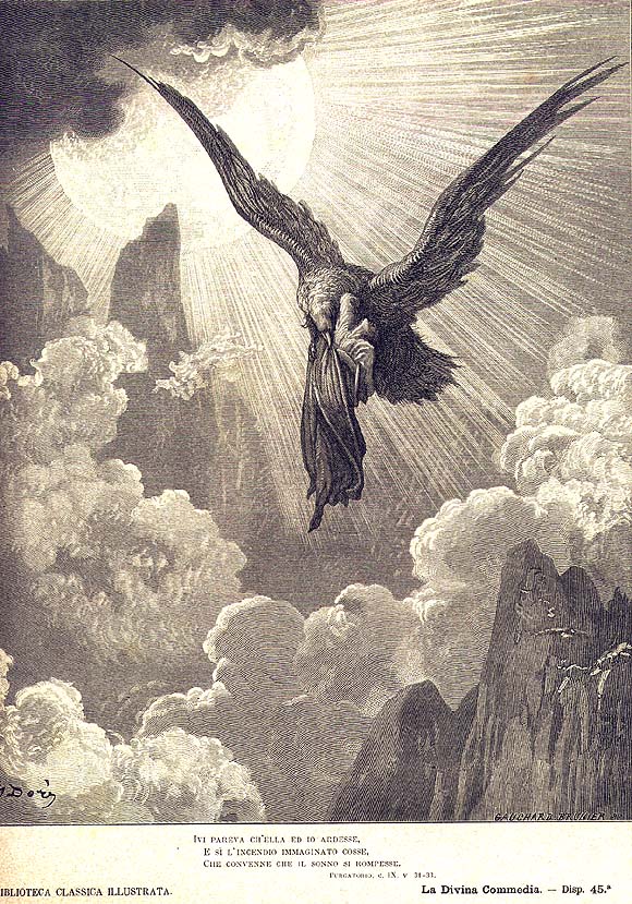Illustration for Dante's Purgatorio 09 by Gustave Doré