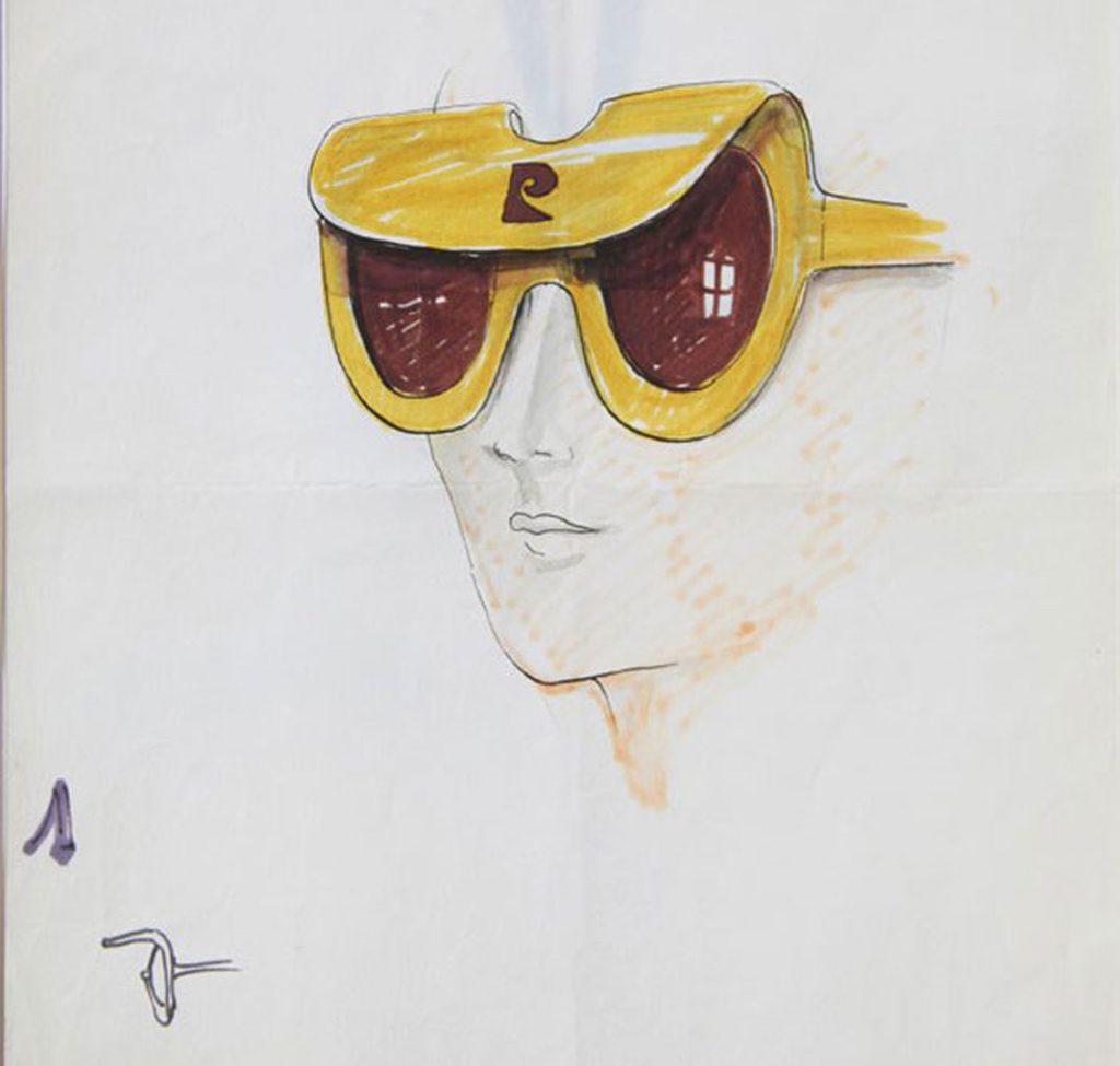 A scetch by the french designer Pierre Cardin, from Claude Samuel's collection | Photographer: Gal Hermoni