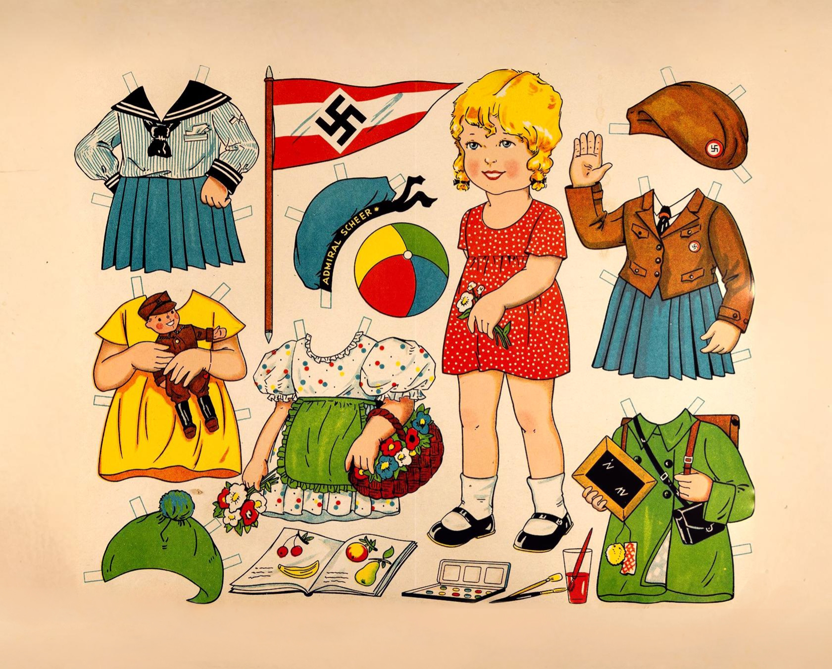 בובת נייר לילדים, גרמניה הנאצית, 1934